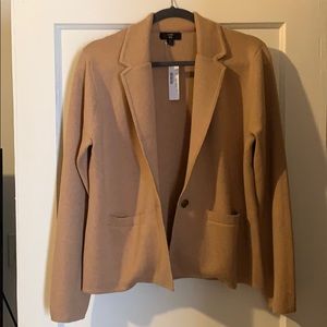 JCrew Margot cropped Sweater Blazer Size L
